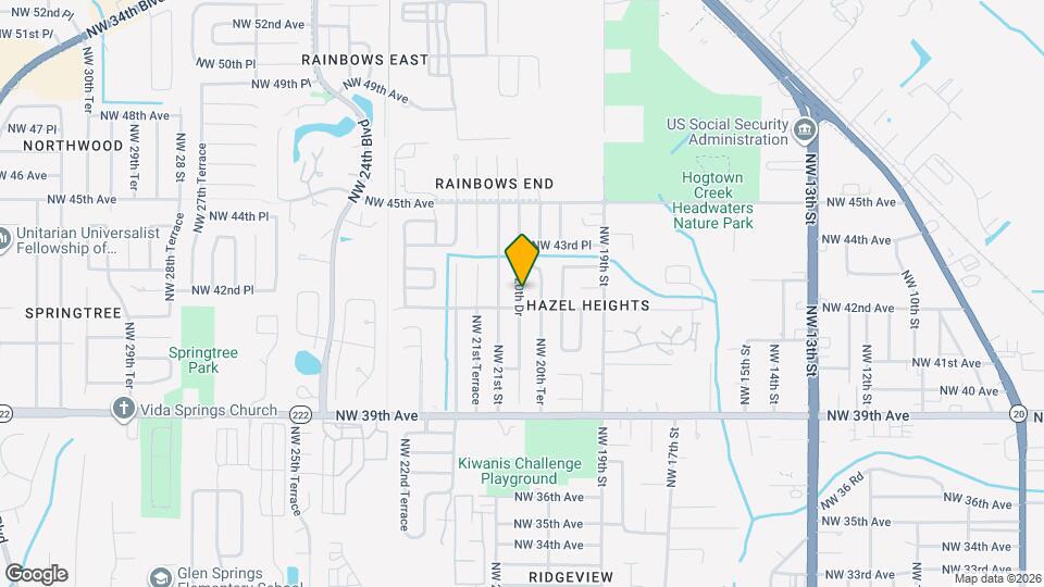 4215 NW 20th Dr Map and Location Details