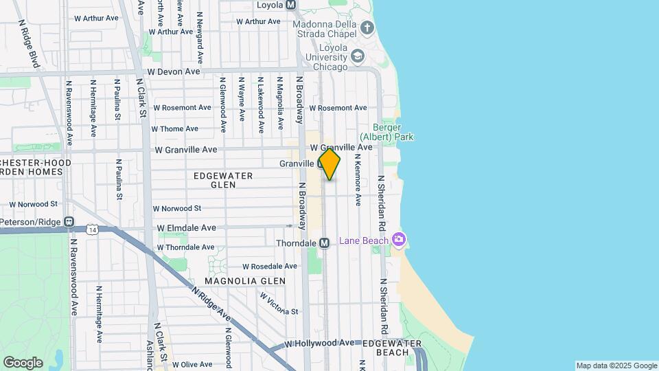 6114 N Winthrop Ave, Unit 2s Map and Location Details