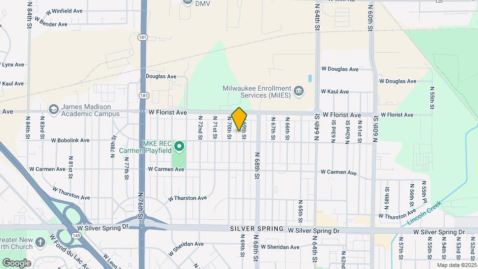 5919 N 69th St Map and Location Details