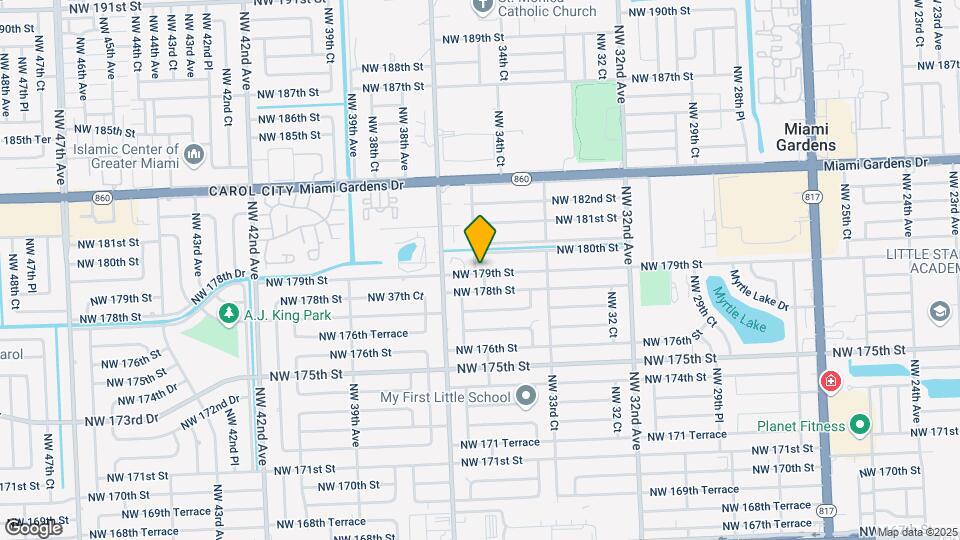 3517 NW 179th St Map and Location Details