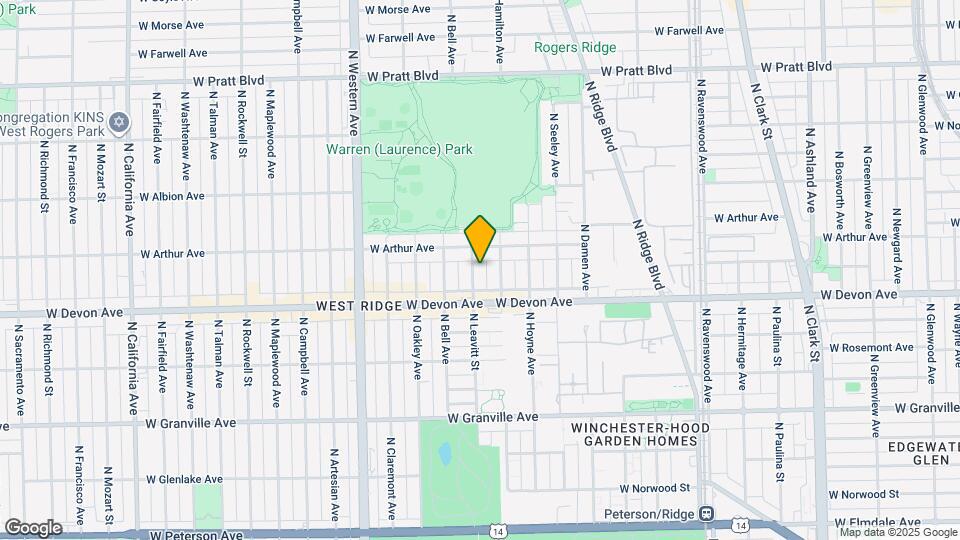 6435 N Leavitt St Map and Location Details