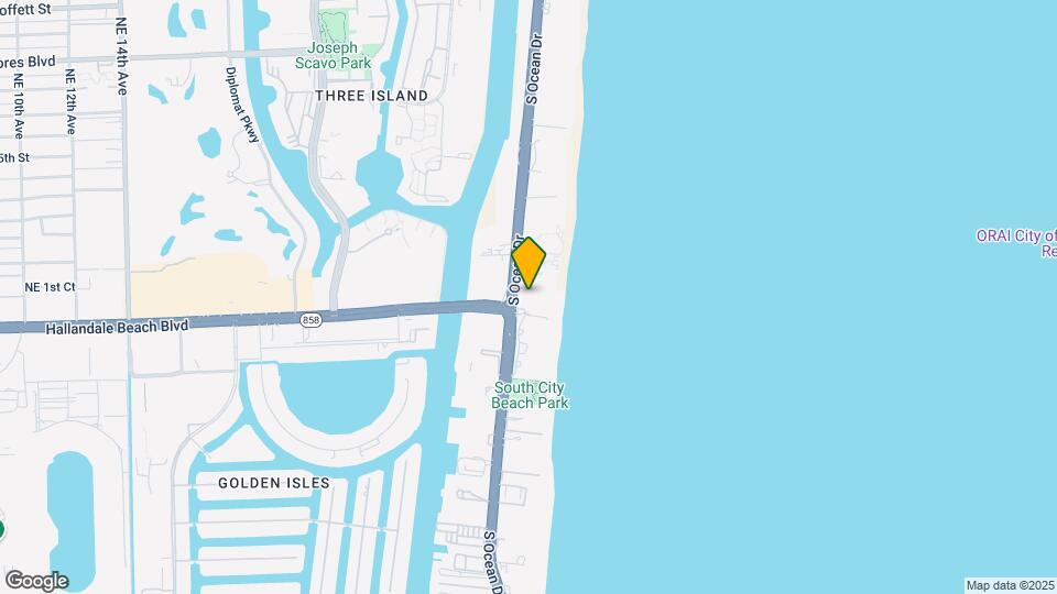 4111 S Ocean Dr Map and Location Details
