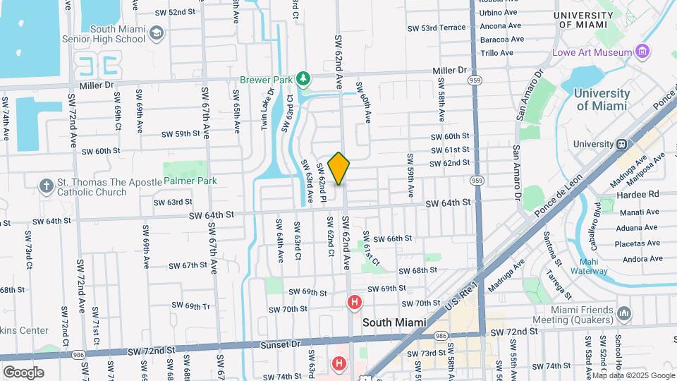 6255 SW 62nd Ct Map and Location Details