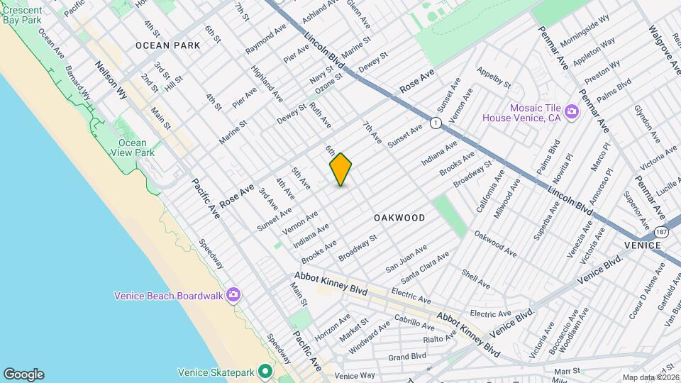 533 Vernon Ave, Unit 533 Indiana upper back ap Mapa y Detalles de la Ubicación