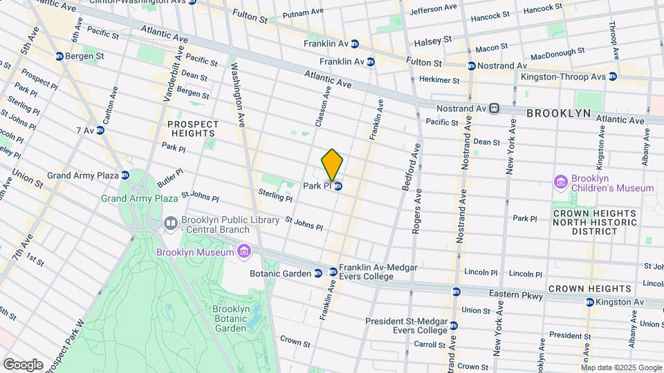 597 Park Pl Map and Location Details
