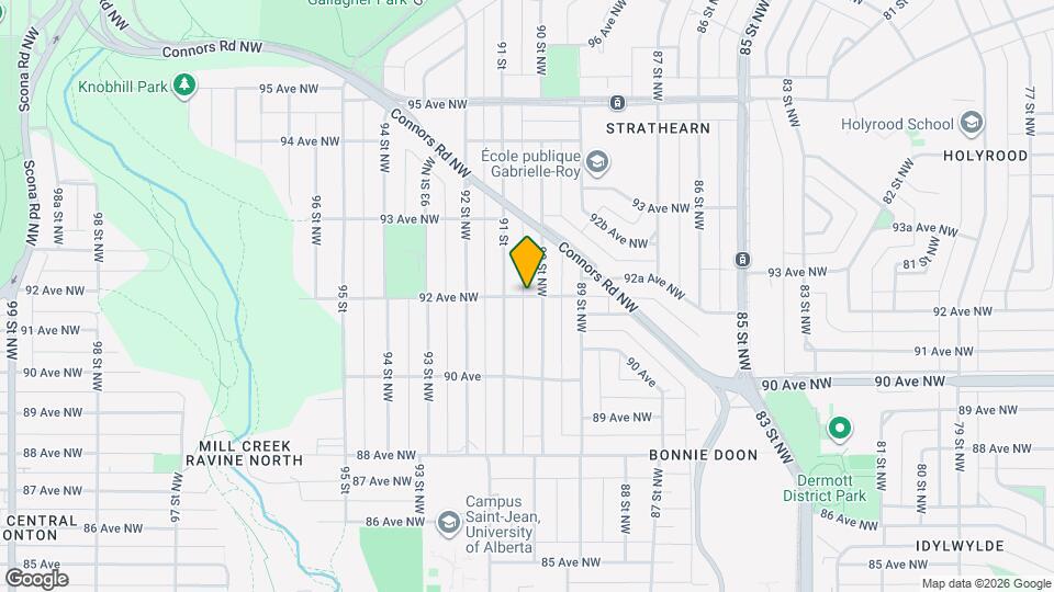 9005-9092 92 Ave NW Map and Location Details