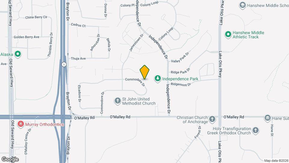 1960 Commodore Dr Map and Location Details