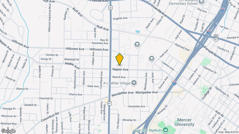 2511 Napier Ave, Unit Back Map and Location Details