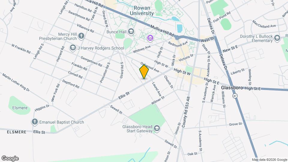 313 Ellis St Map and Location Details