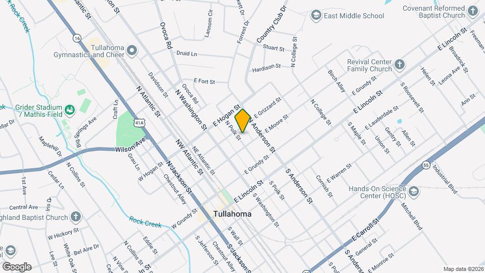 306 N Polk St Mapa y Detalles de la Ubicación