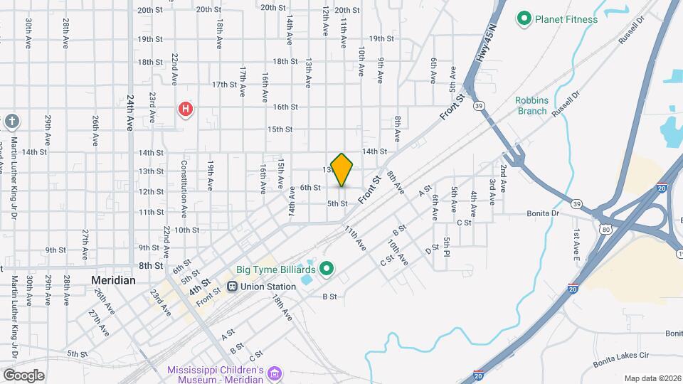 1105 6th St Map and Location Details