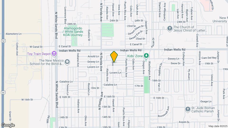 Cute 3 bedroom, 1 Bath Home on a large corner lot Map and Location Details