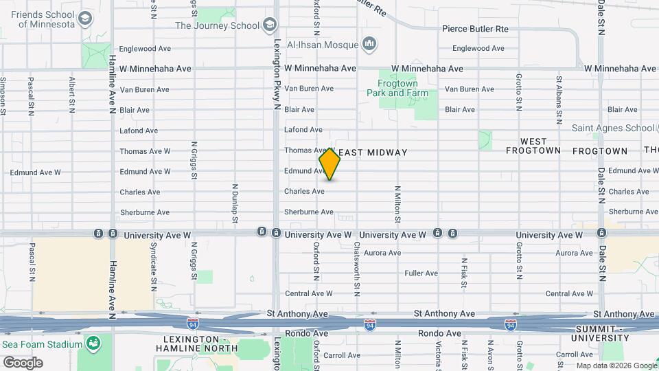 1021 Charles Ave Mapa y Detalles de la Ubicación