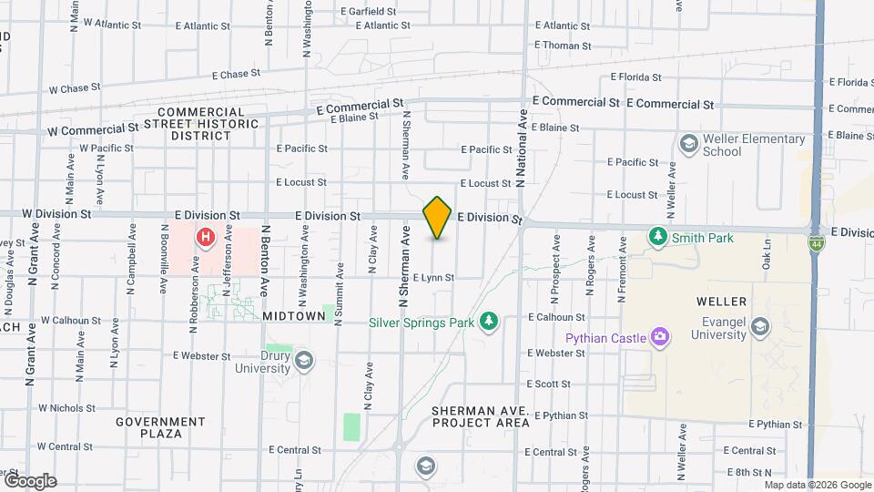 1442 N Texas Ave Map and Location Details