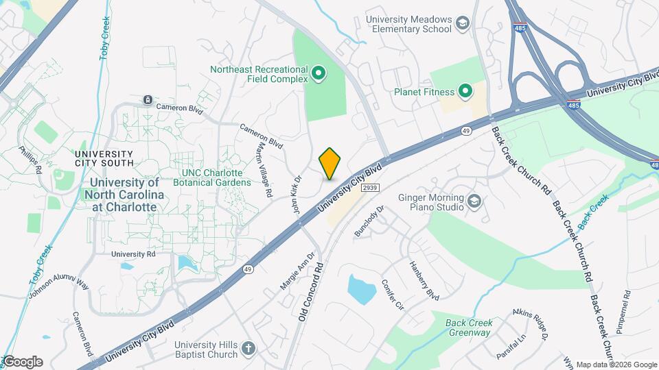 9523 University Terrace Dr Map and Location Details