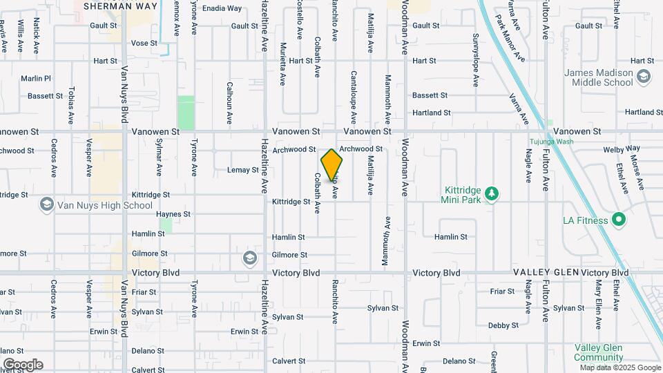 6627 Ranchito Ave Map and Location Details