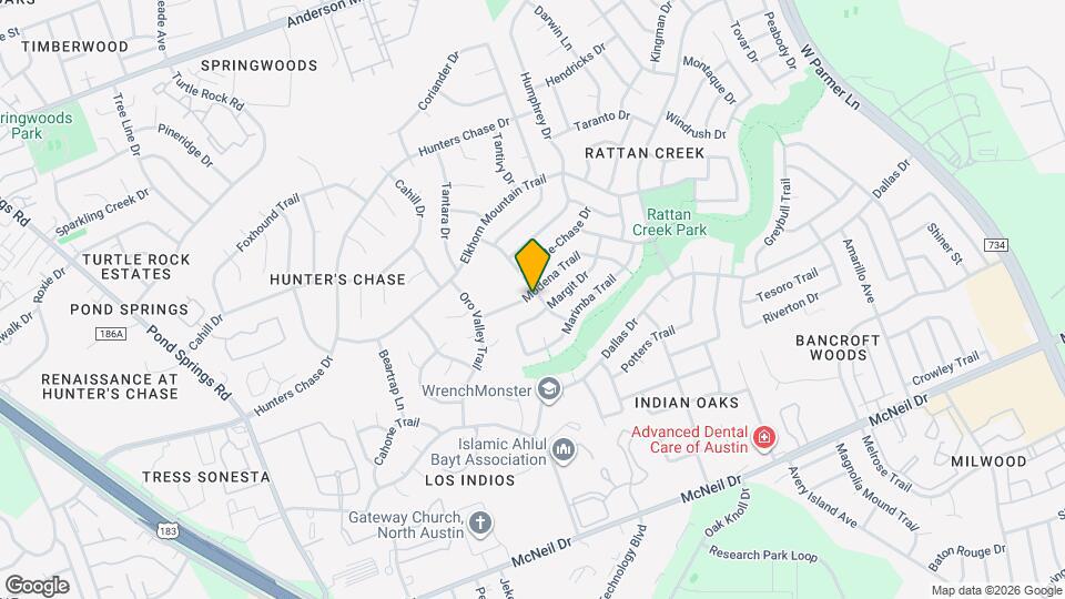 12717 Modena Trail Map and Location Details