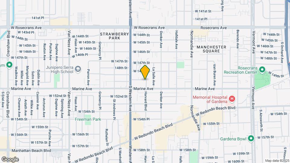 15003 S Harvard Blvd Map and Location Details