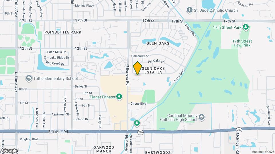 952 N Beneva Rd Mapa y Detalles de la Ubicación