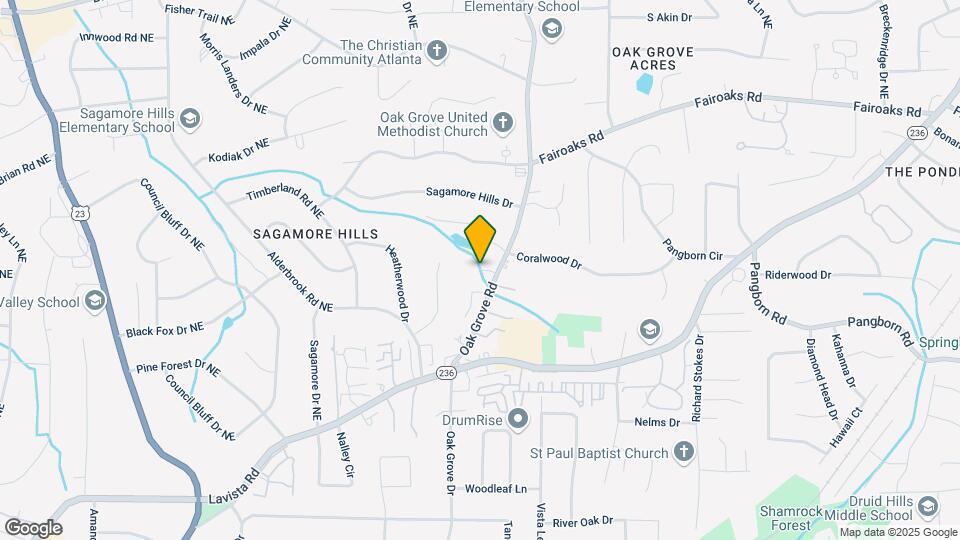 2381 Oak Grove Meadows Map and Location Details