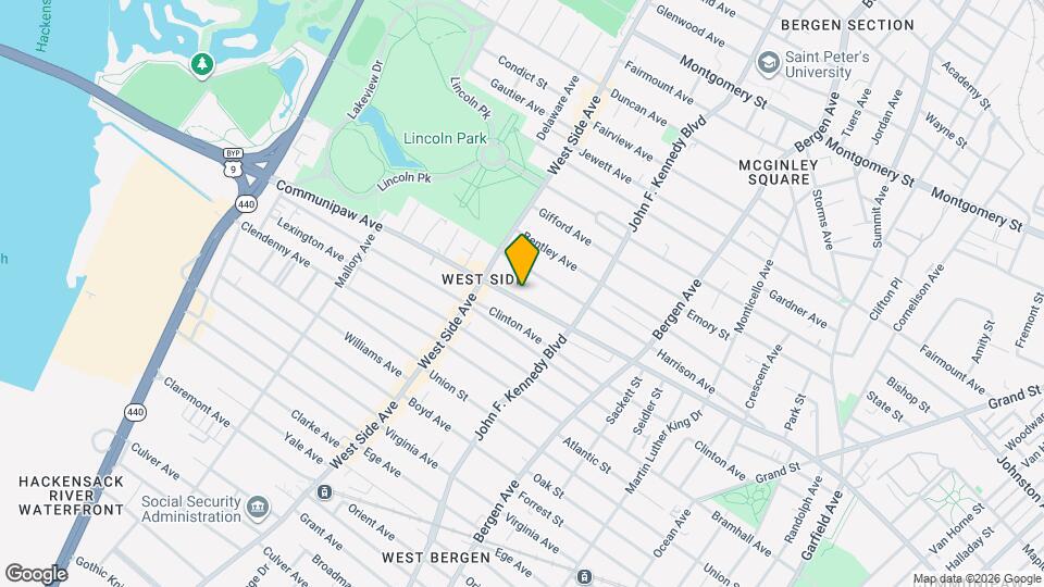 768 Communipaw Ave Map and Location Details