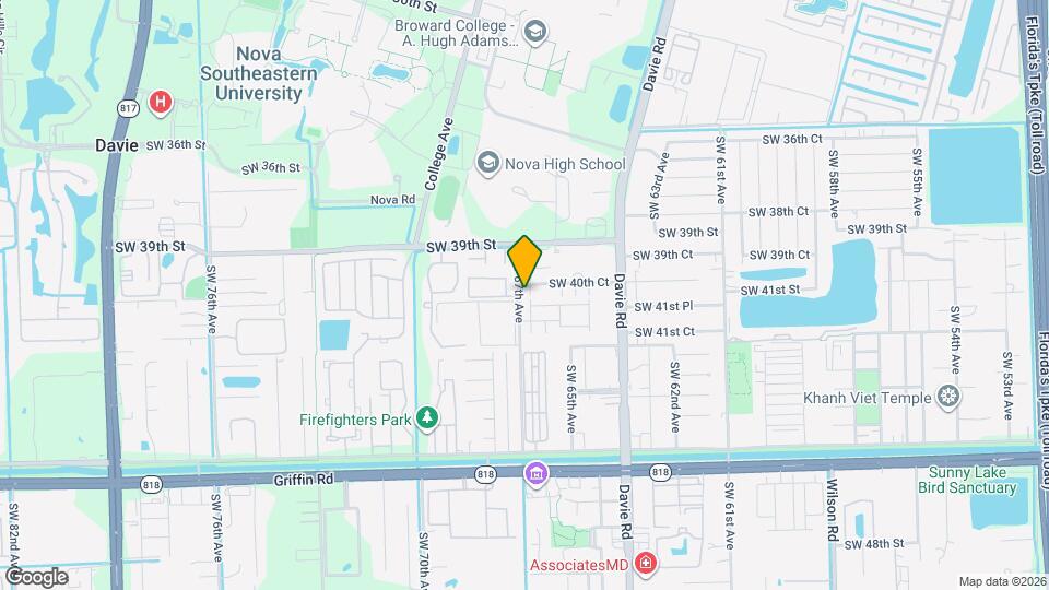 6656 SW 41st St Map and Location Details