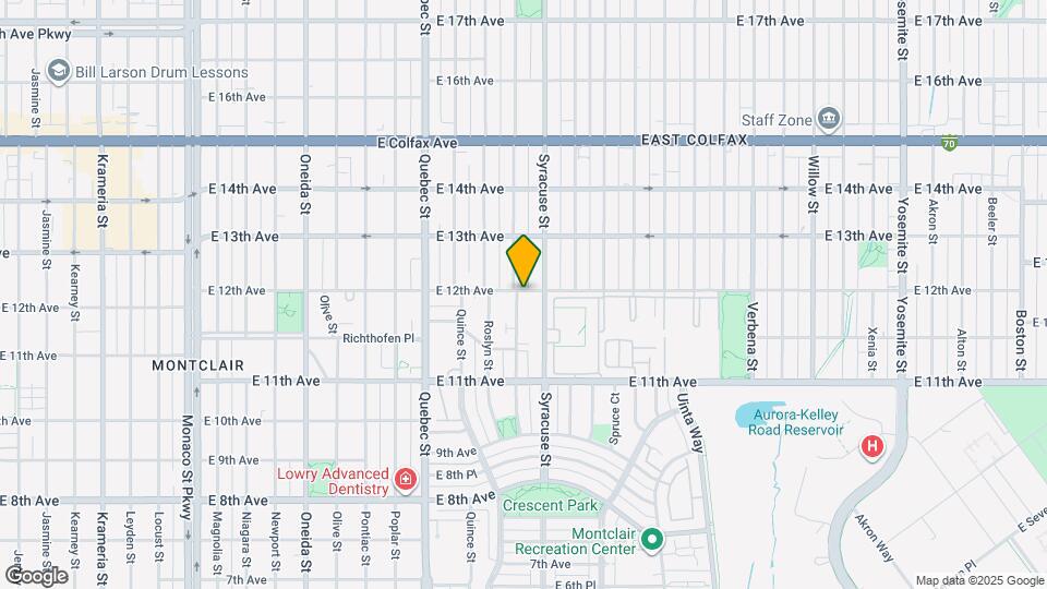 1186 Rosemary St Mapa y Detalles de la Ubicación