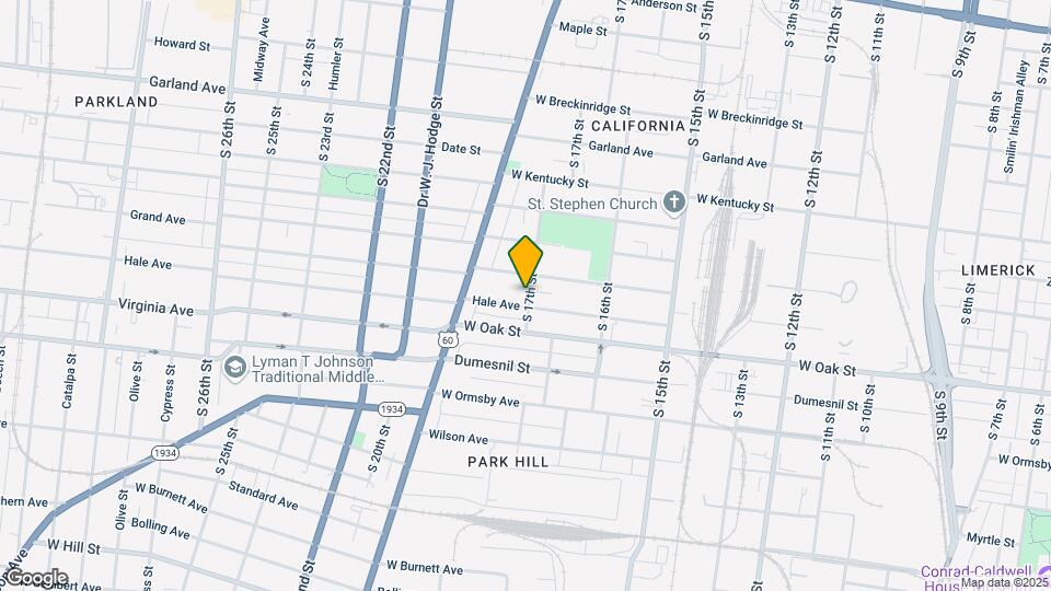 1148 S 17th St Map and Location Details