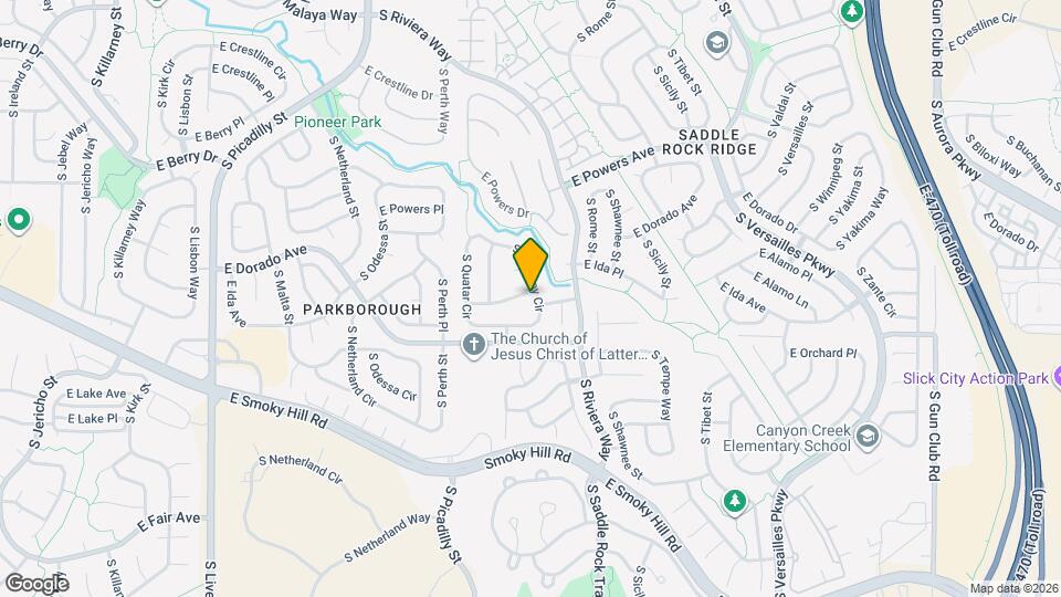 5823 S Quemoy Cir Map and Location Details