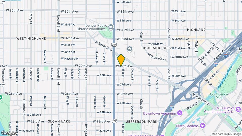 2900 W 29th Ave Mapa y Detalles de la Ubicación