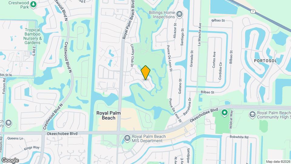 1905 Palm Beach Trace Dr, Unit 1905 Map and Location Details