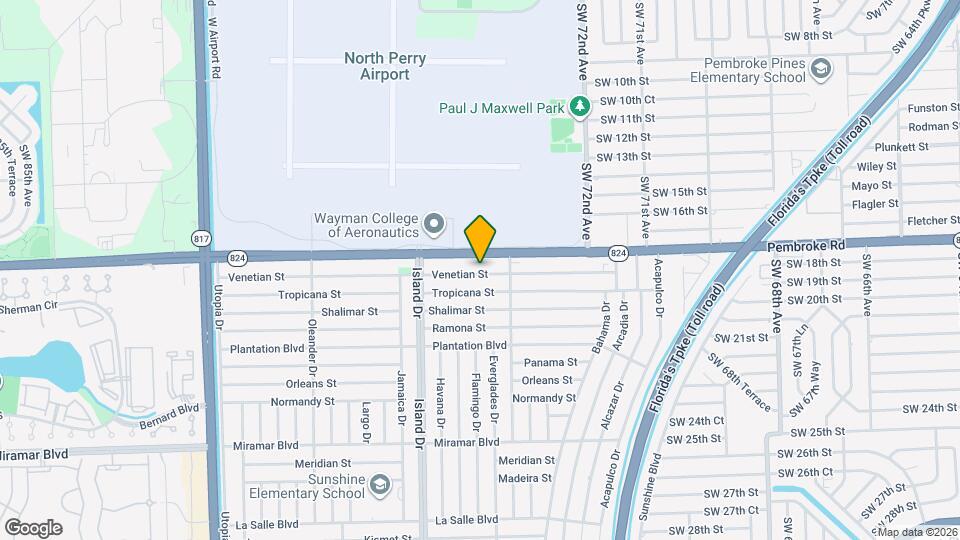 7601 Venetian St Map and Location Details