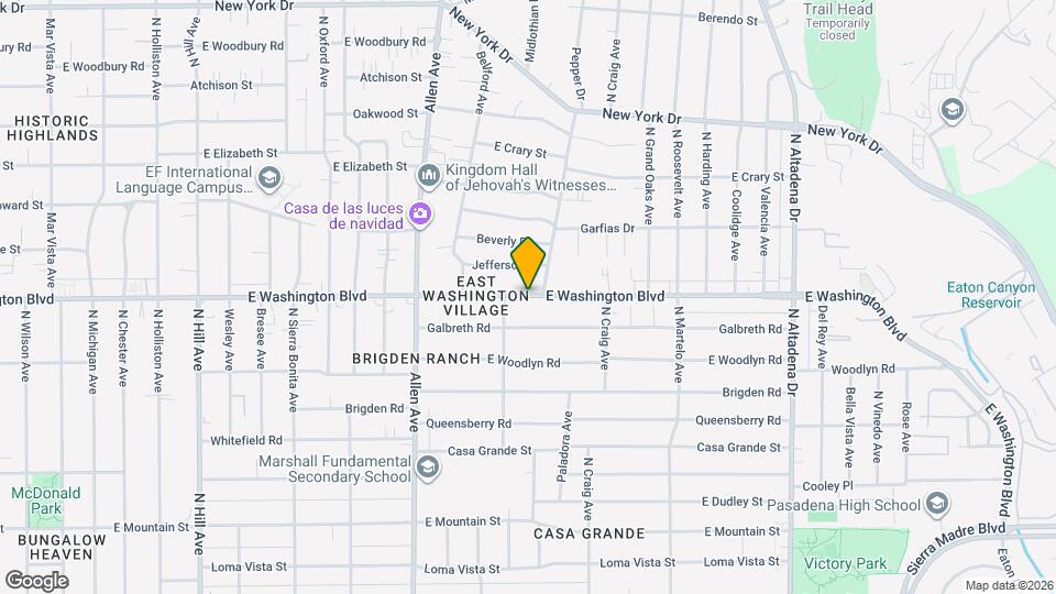 2030 E Washington Blvd Map and Location Details