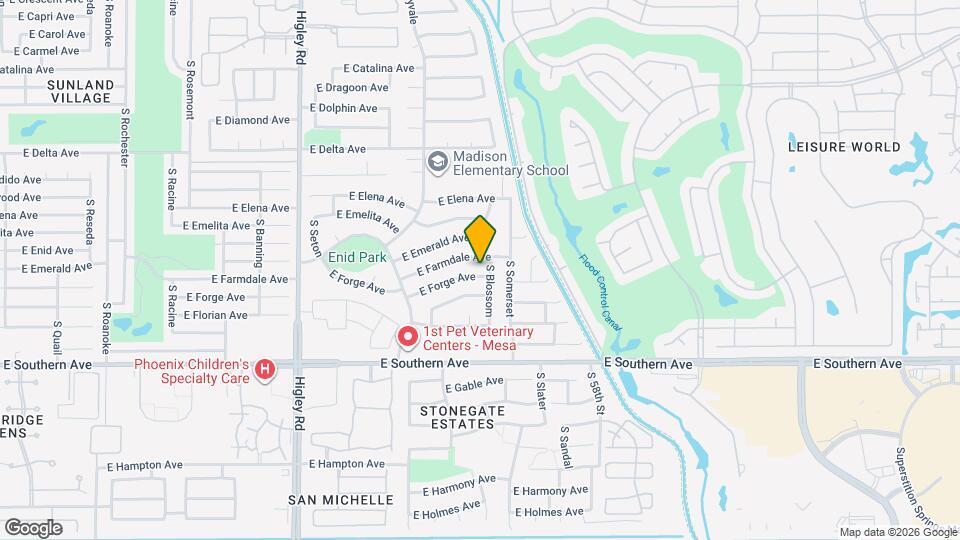 5526 E Forge Ave Map and Location Details