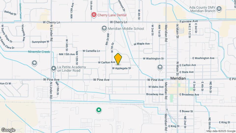 668 W Applegate St Map and Location Details