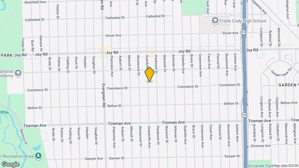 8418 Grandville Ave Mapa y Detalles de la Ubicación