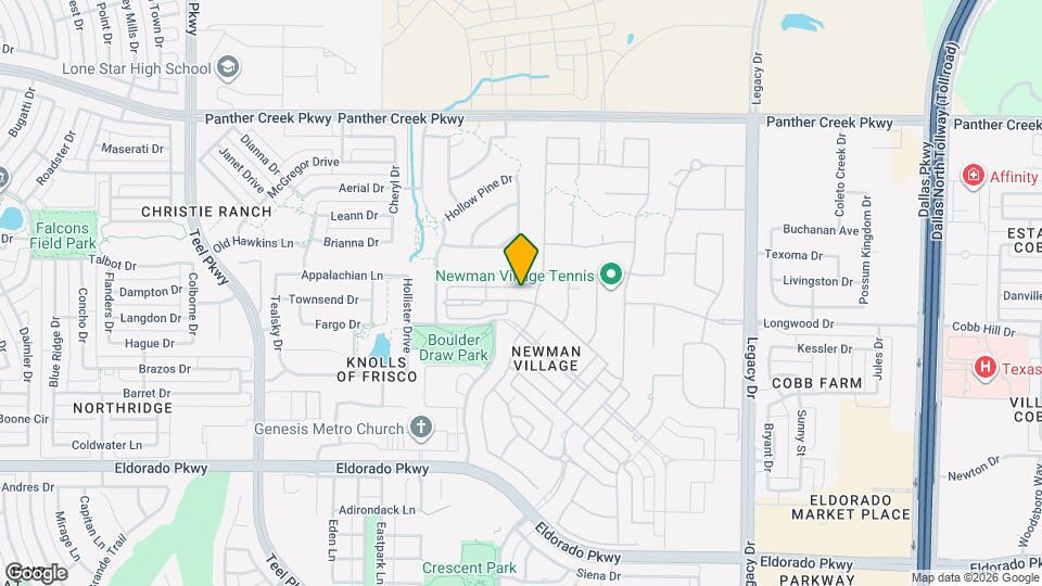 3736 Greenbrier Dr Map and Location Details