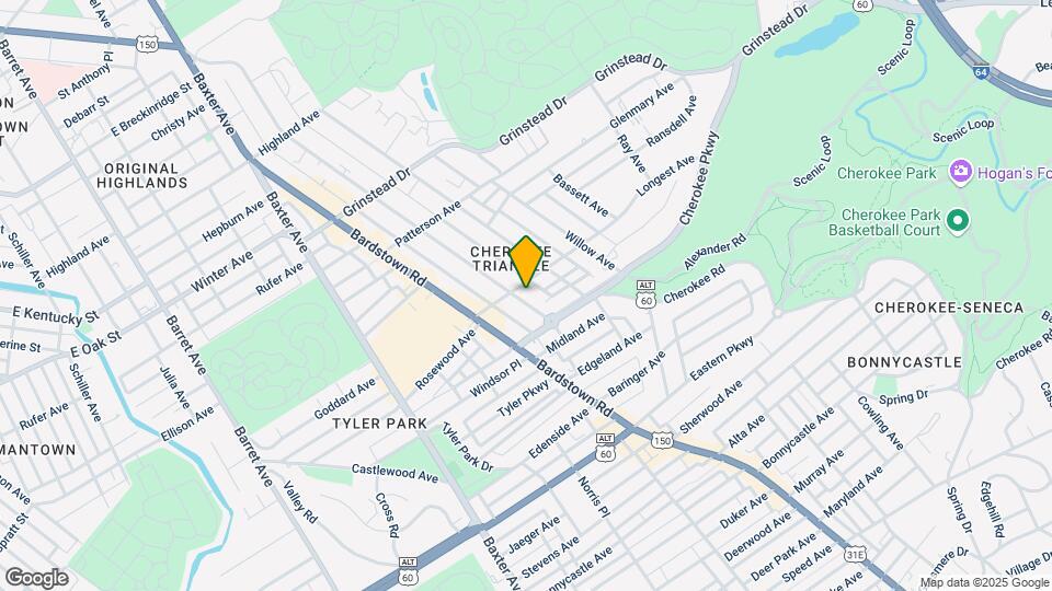 1307 Cherokee Rd, Unit 1 Map and Location Details
