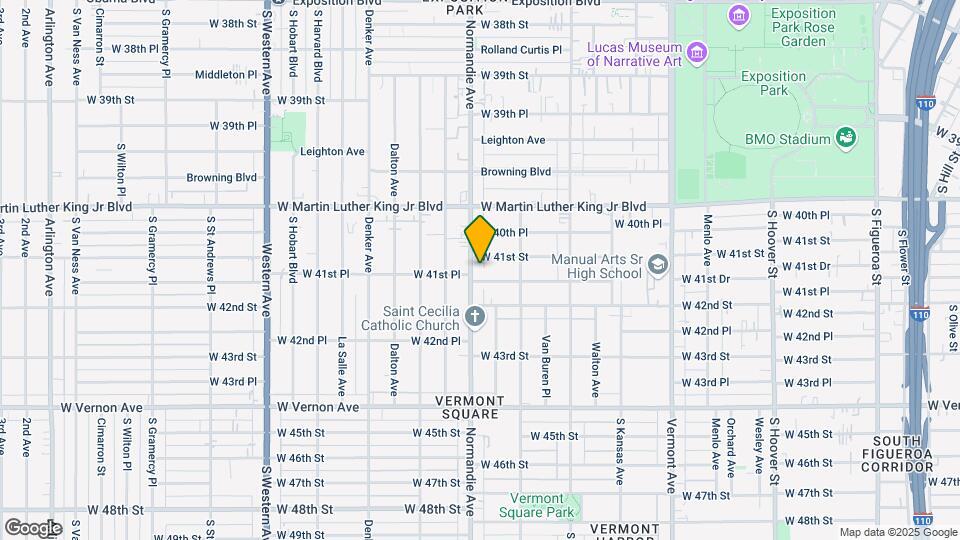 4112 1/2 Normandie Ave Map and Location Details