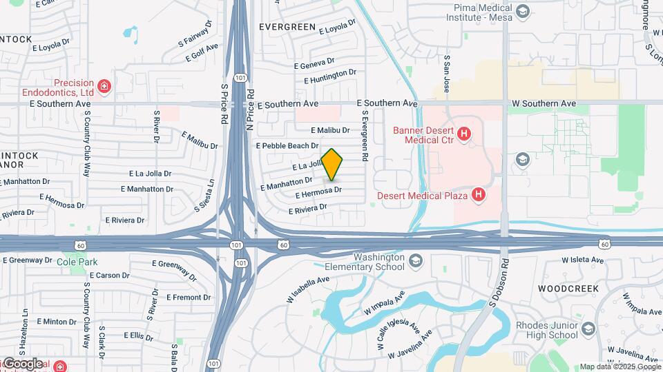 2450 E Hermosa Dr Map and Location Details