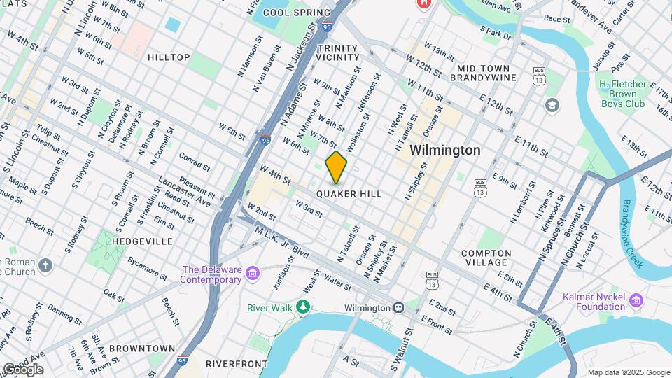 419 N Washington St Map and Location Details