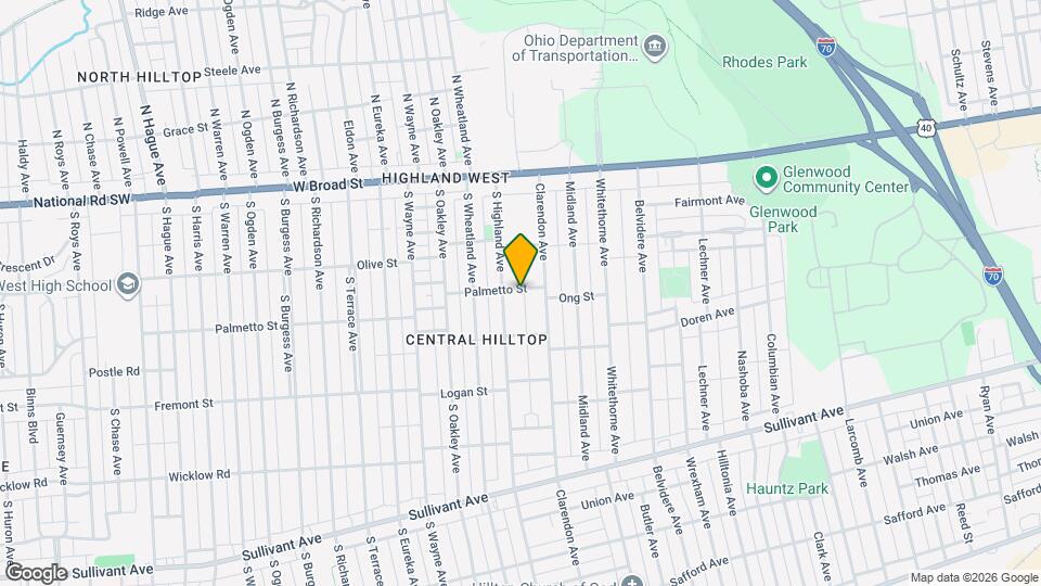 2257 Palmetto St Map and Location Details