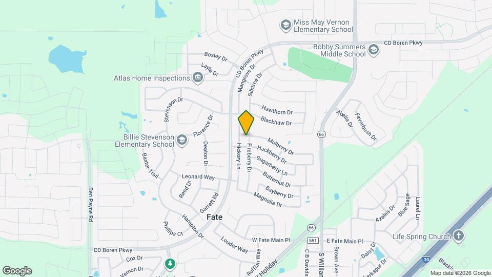 707 Fireberry Dr Mapa y Detalles de la Ubicación