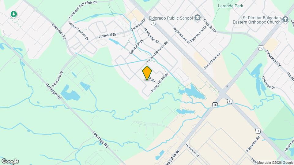 128 Rising Hill Ridge Map and Location Details
