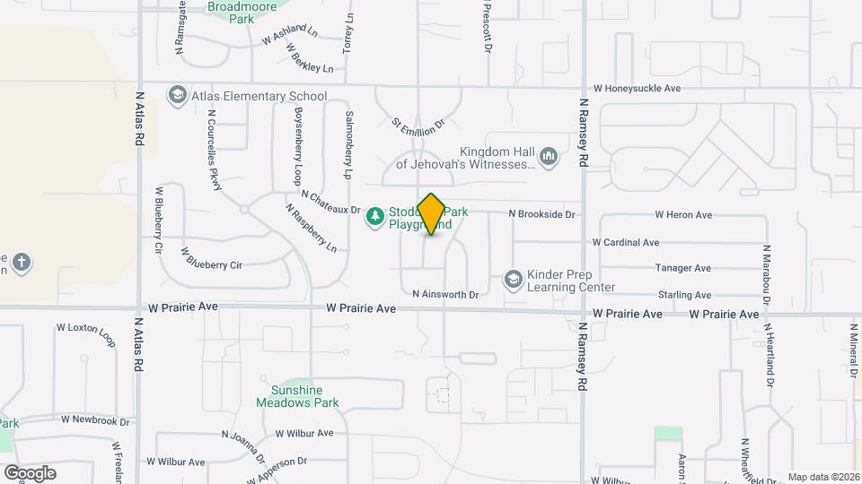 8210 N Brookside Dr Mapa y Detalles de la Ubicación