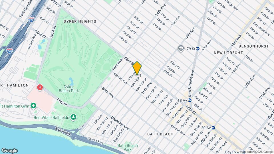 34 Bay 10th St Map and Location Details