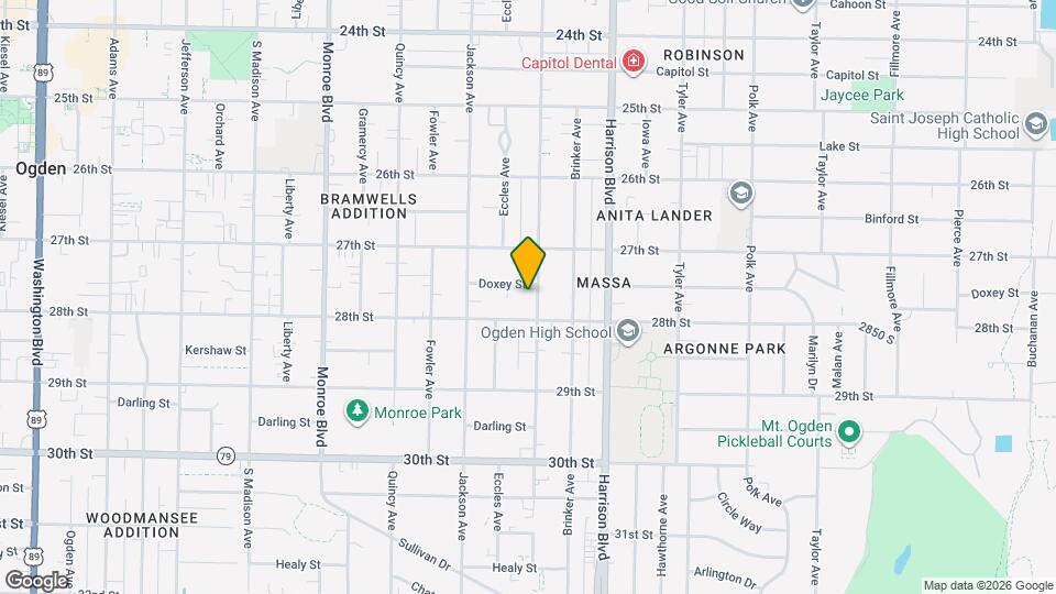 2761 Van Buren Ave Map and Location Details