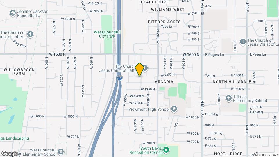 1445 N 300 W Map and Location Details
