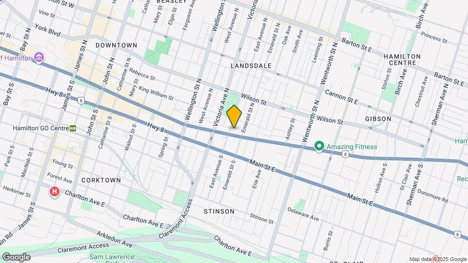 461 King St E Map and Location Details