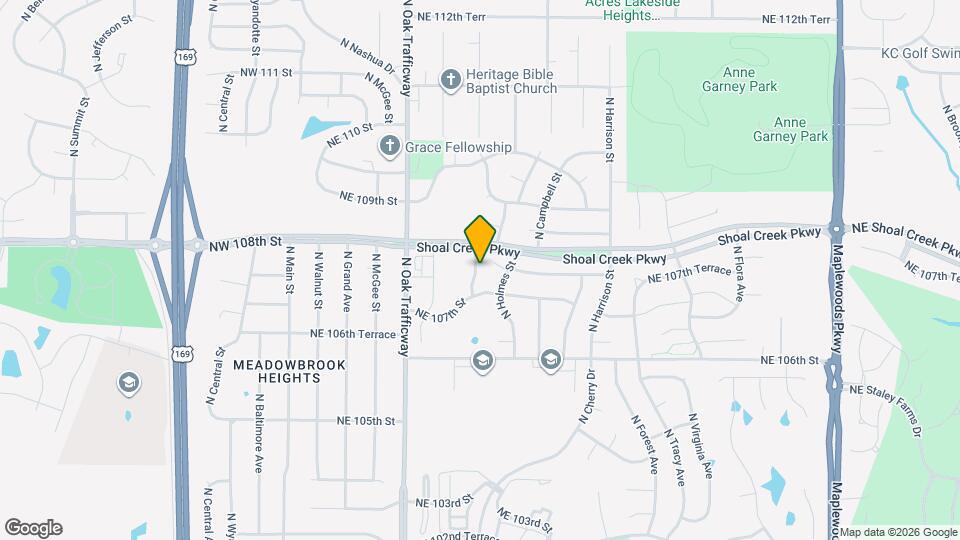 10717 N Kenwood Ave Map and Location Details